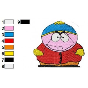 South park Eric Cartman 03 Embroidery Design
